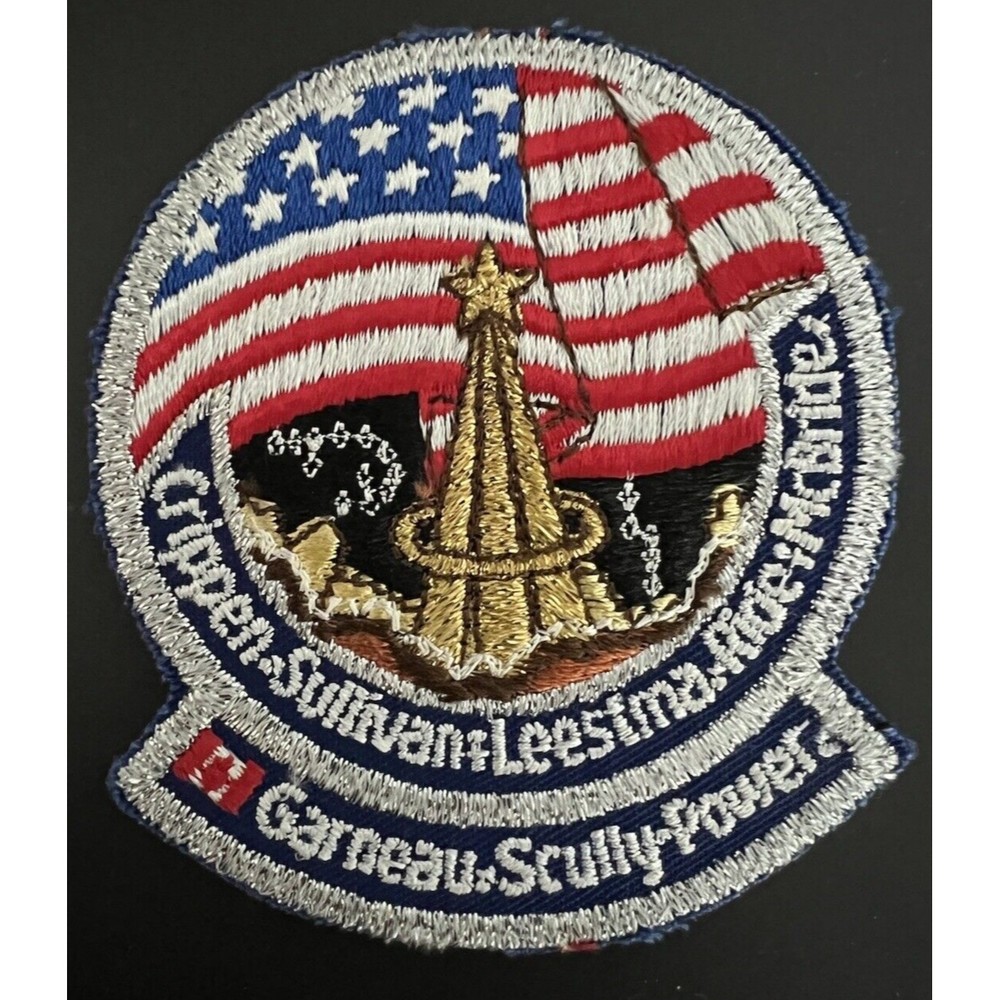 NASA STS-41 Crippen, Mcbride, Sullivan, Ride, Leestma, Garneau...Mission Patch